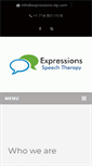 Mobile Screenshot of expressions-slp.com